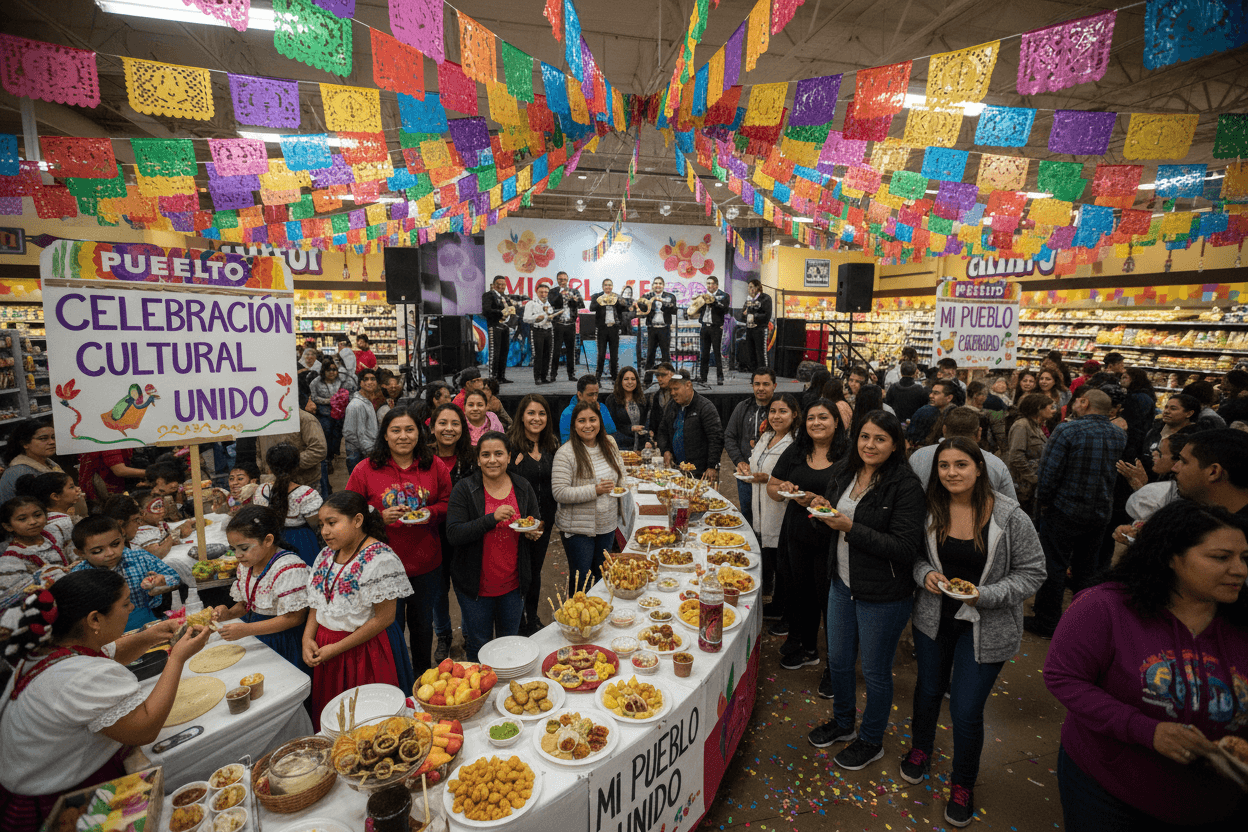 Community cultural event at Mi Pueblo Market