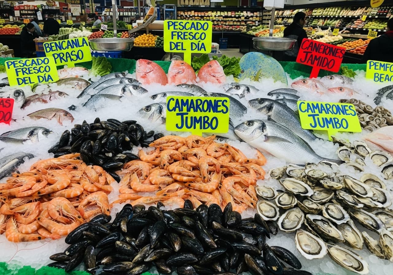 Seafood department at Mi Pueblo Market